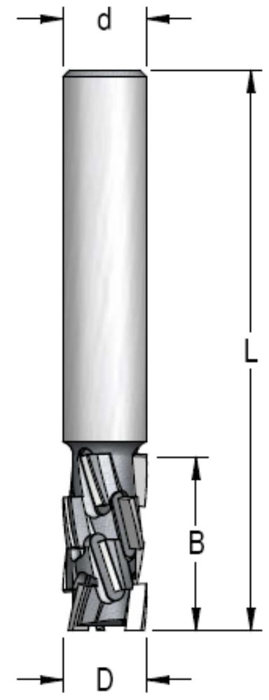 כרסום יהלום Up/Down d12*B24*D12 Z3
