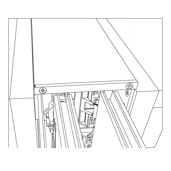 פרופיל 110 ממ לכיס כפול למערכת EXEDRA עם מחברים