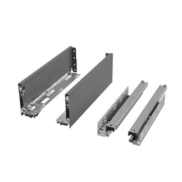 קיט מגירת מתכת M בינונית VISION SUPREME, חיבור ברגים, 133.5 מ"מ, 40 ק"ג, עומק 550 ממ אינפיניטי