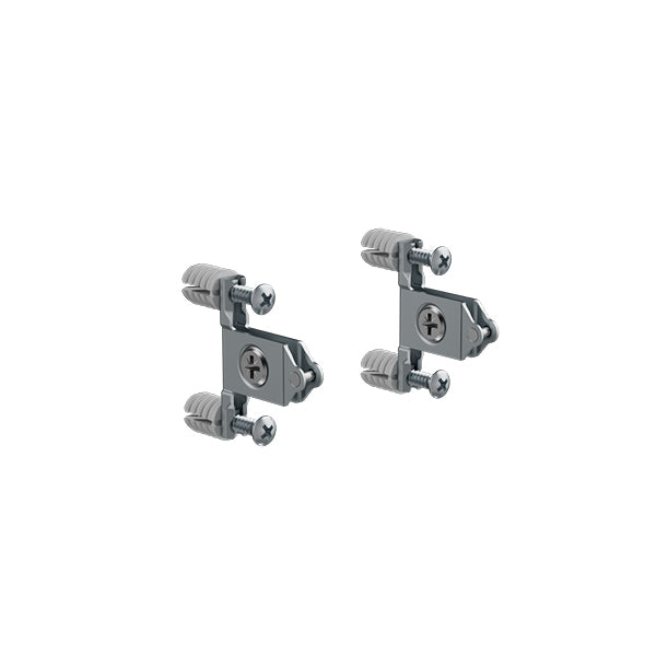סט (2 יח') מחברי חזית 2 חורים, חיבור דיבל נפתח VISION SUPREME למגירה נמוכה