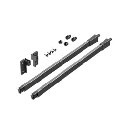 סט מוטות גלריה מלבניים VISION SUPREME חיבור ברגים ודיבל נפתח, עומק 450 ממ אינפיניטי