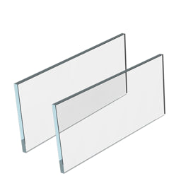 סט זכוכיות (2 יח') למגירה M בינונית VISION SUPREME לגובה דופן 132 מ"מ, עומק 550 ממ שקוף 458X98X8