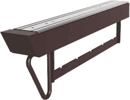 מתקן מוט נשלף לקולבים עם חלוקות 425X137X54 ממ חום