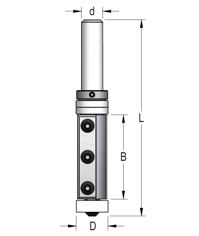 סכינים מתחלפות+ BB אחורה וקדימה, D19*B50 לקוריאן