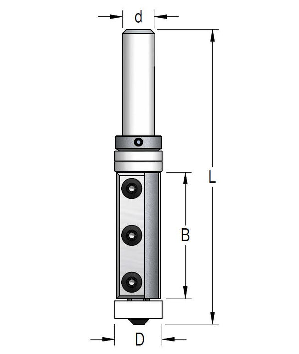 סכינים מתחלפות+ BB אחורה וקדימה, D19*B50 לקוריאן