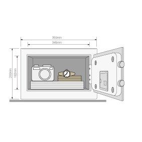 כספת דיגיטלית 10 Compact ק"ג 20x35x20 ס"מ YALE