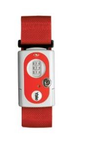 מנעול רצועה אדום Yale משולב TSA Lock