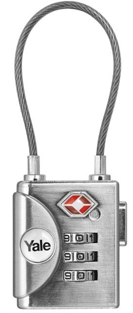 מנעול נסיעות ניקל Yale TSA משולב כבל