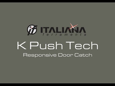 פתח-פתח מתכוונן מגנטי KPUSH (נגדית בהברגה) לדלת קלפה עם בוכנה באורך 20 ממ גרפיט